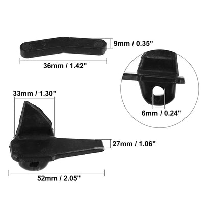 6 Set Motorcycle Tire Changer Demount Head Insert Black for Motorcycle