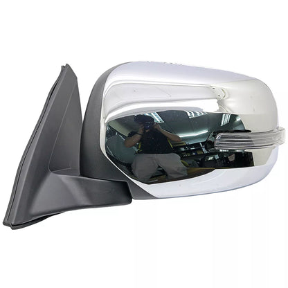 Front Left Chrome Electric Side Mirror w/ LED for Mitsubishi Triton (05-14)