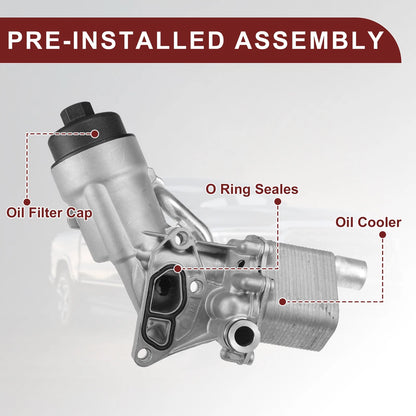 Engine Oil Cooler Filter Housing with Seals for Chevrolet Cruze