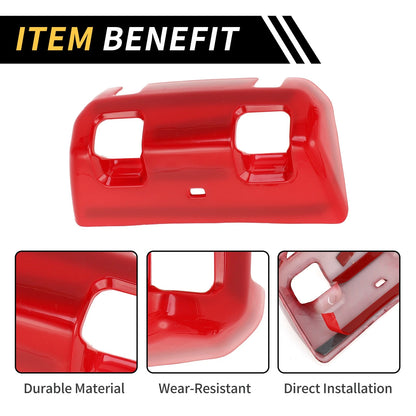 Rear Window Switch Panel Trim Cover for Jeep Wrangler JL JLU (2018-2024) Red
