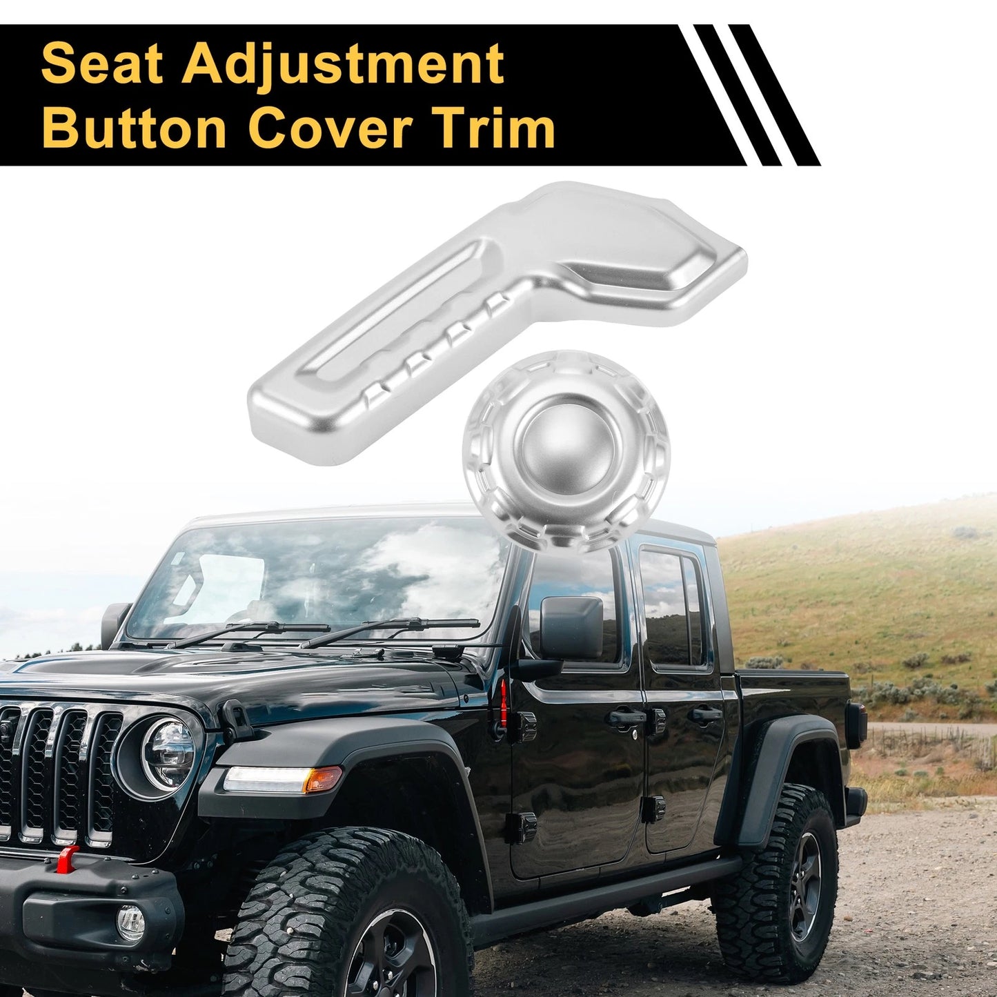 Seat Adjustment Button Cover Trim for Jeep Gladiator JT (2018-2024)