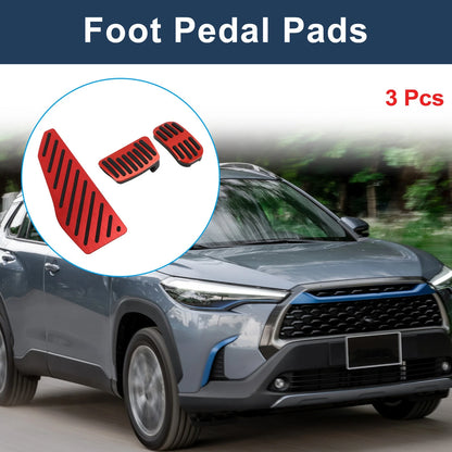 3 x Foot Accelerator Pedal Covers for Toyota Corolla Cross (2020–2024)