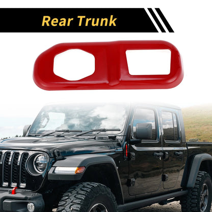 Rear Trunk Lock Panel Cover for Jeep Wrangler JL JLU (2018-2024) Red