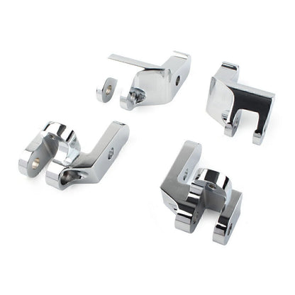Front Driver Floorboards Footpegs Relocation Brackets for Harley 1997-2016