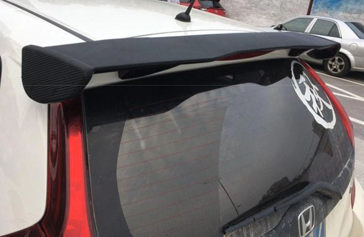 Factory Style Rear Fiber Spoiler Wing for Honda Fit Jazz Hatchback (2014-2019)