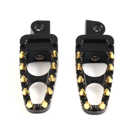 Black Gold Male Mount Foot Pegs for Harley Touring Sportster Dyna