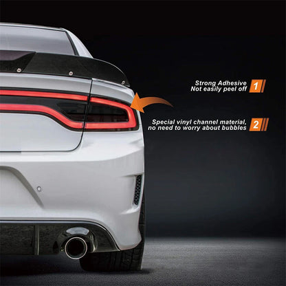 Smoked Rear Tail Light Overlays for Dodge Charger (2015-2023)