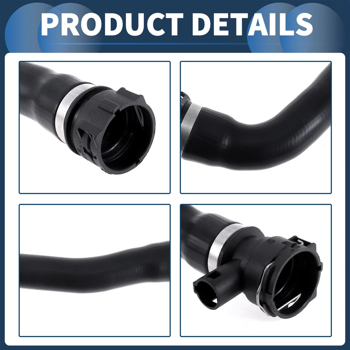 Radiator Hose for BMW 550i, 650i 4.8L (2006-2010) - Durable Replacement Parts