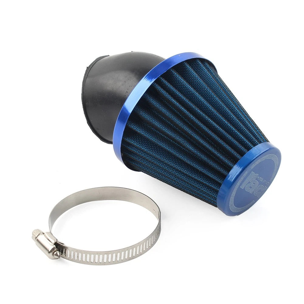 48mm Air Intake Filter Cleaner for Motorcycle - Stainless Steel Mesh (All Years)