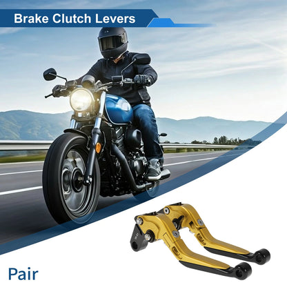 Adjustable Brake Clutch Levers for Honda X11 (2000-2001) - Gold Tone Black
