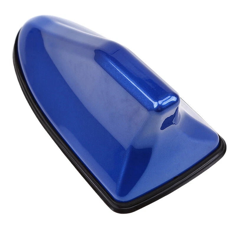 Blue Shark Fin Roof Antenna for Car - AM/FM Signal Aerial