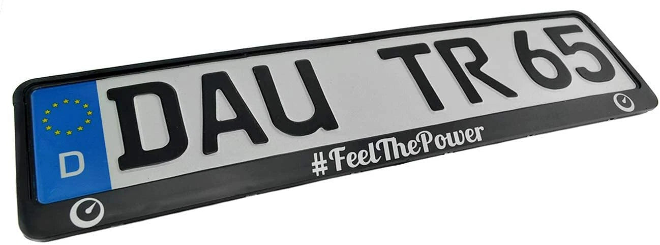 AutoWin Logo License Plate Frame for BMW - Europe Standard (New)