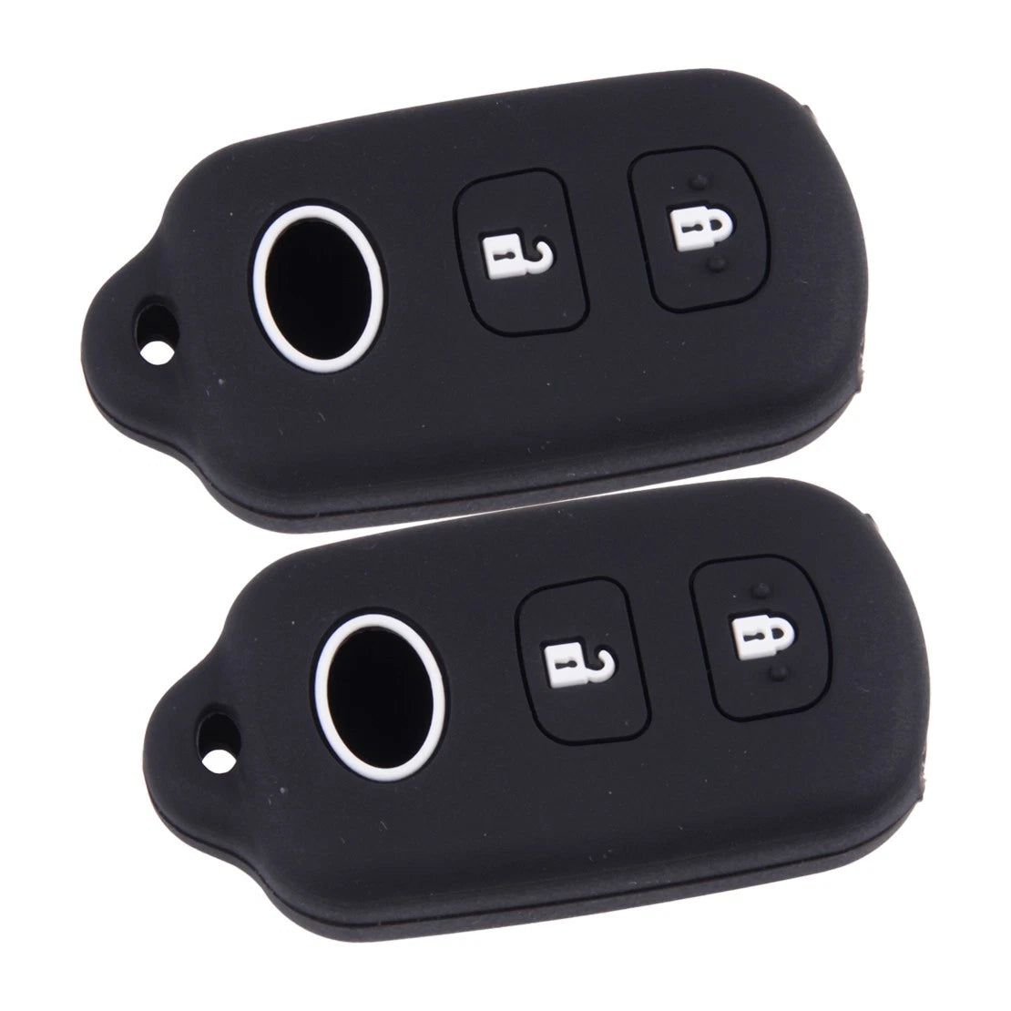 2 x Silicone Key Cover Case for Toyota Camry, Corolla, RAV4, Tacoma (2018-2023)