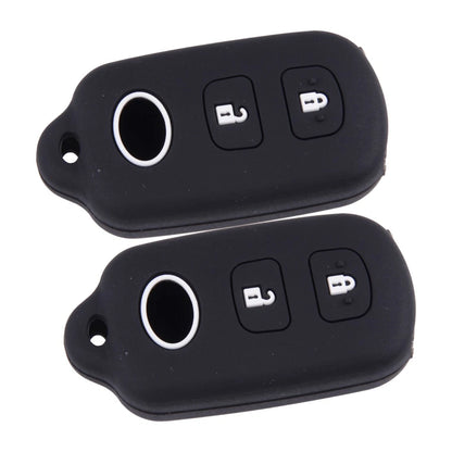 2 x Silicone Key Cover Case for Toyota Camry, Corolla, RAV4, Tacoma (2018-2023)
