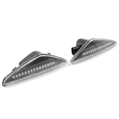 Clear LED Fender Side Marker Turn Signal Light for BMW X3 F25 X5 E70 X6 E71 E72