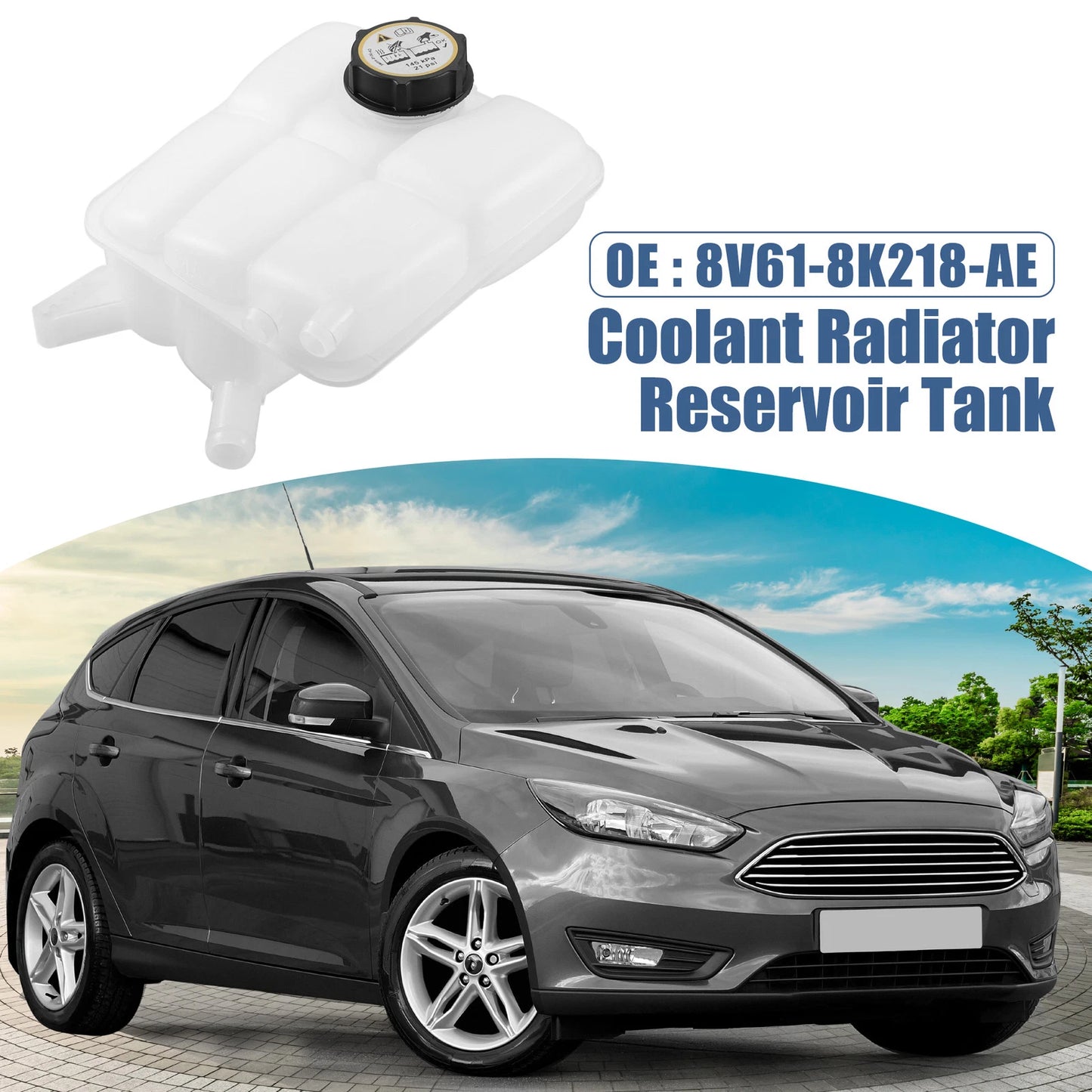 Coolant Radiator Reservoir Tank for Ford Focus (2011-2018)