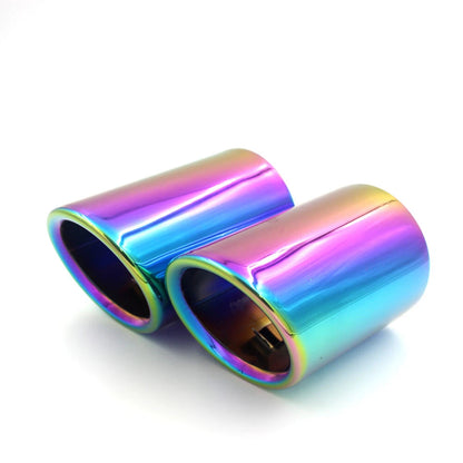 Pair Rear Stainless Steel Exhaust Muffler End Tip Fit for Toyota Camry 2018 2019