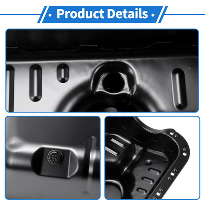 Engine Oil Pan for Honda Civic (2001-2005) - 1 x Iron Black