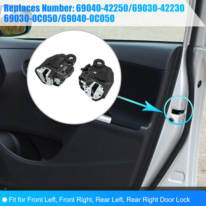 Power Door Lock Actuator Motor 4 Pcs for Toyota 4Runner Camry RAV4 iQ