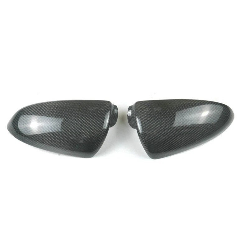 Real Carbon Fiber Add-on Side Mirror Shell Cover Caps for Smart Fortwo 2009-2014
