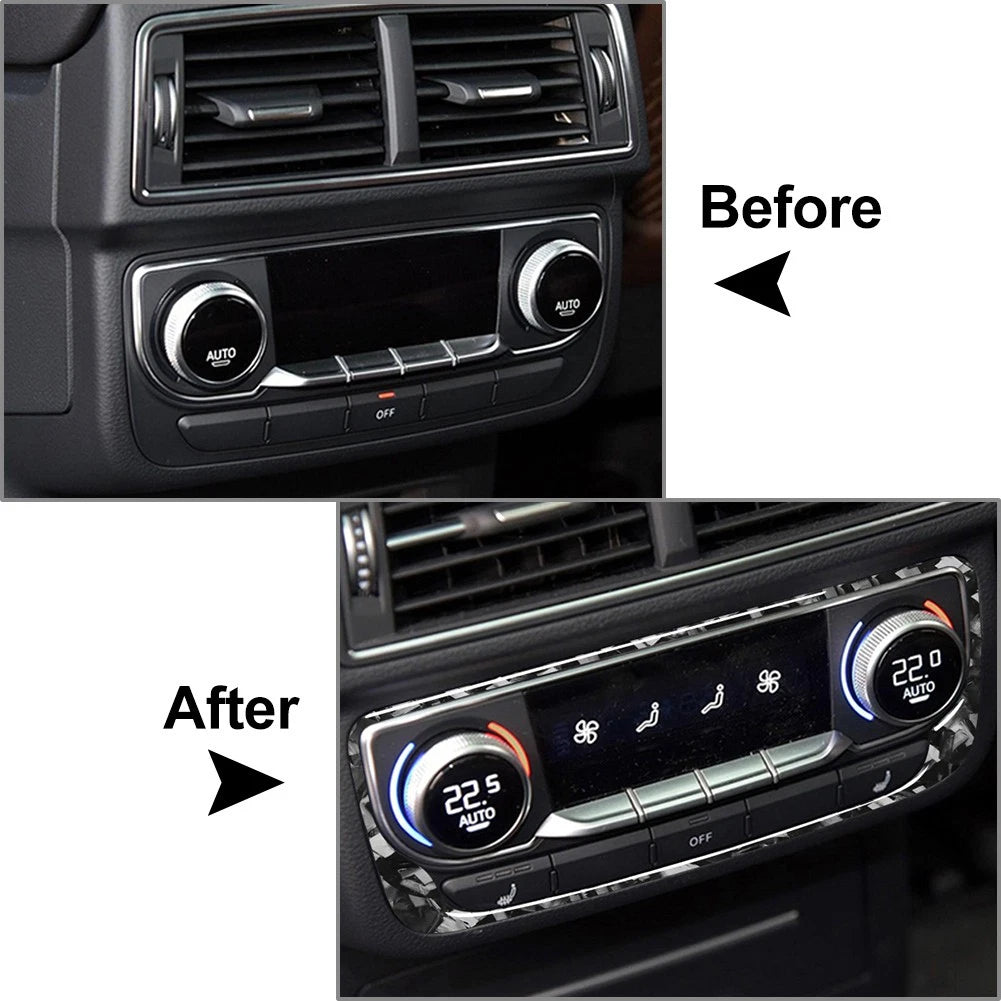 Rear AC Climate Control Panel Cover Trim for Audi Q7 SQ7 (2016-2019)