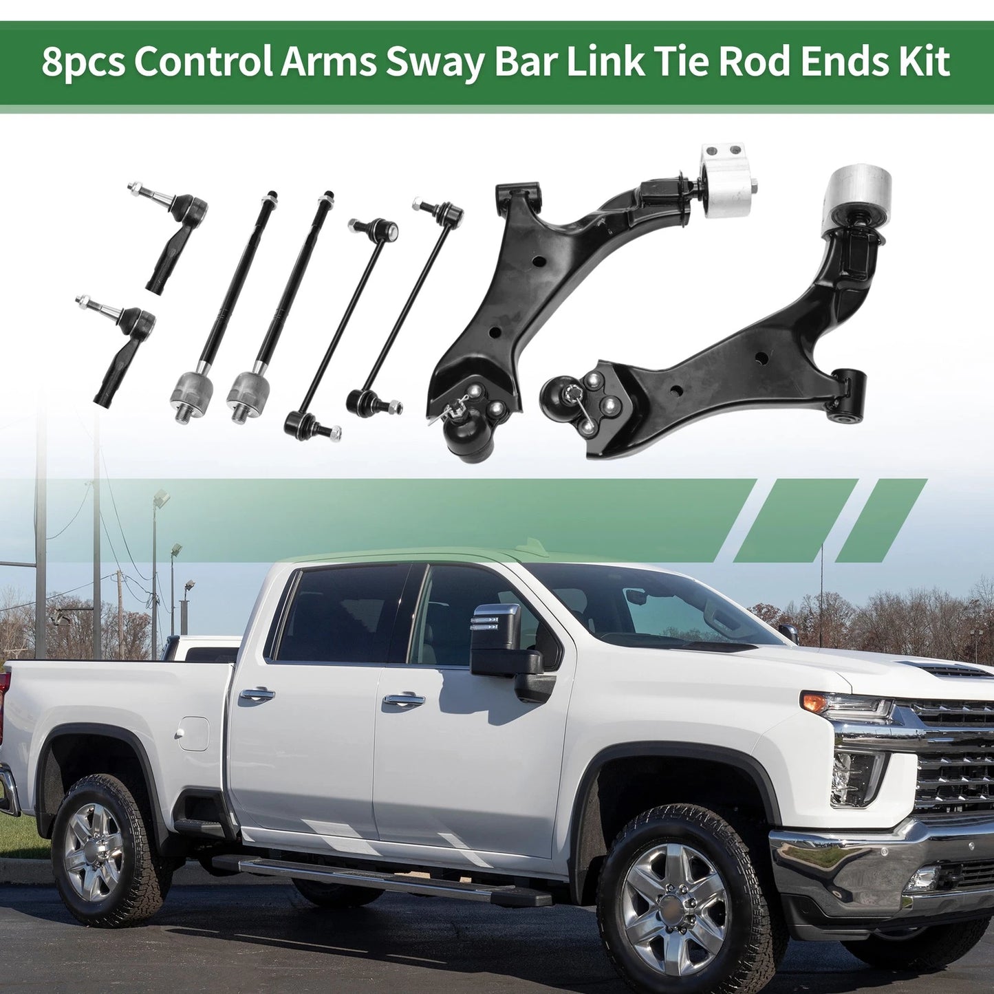 8pcs Front Suspension Kit Control Arm for Chevrolet Equinox