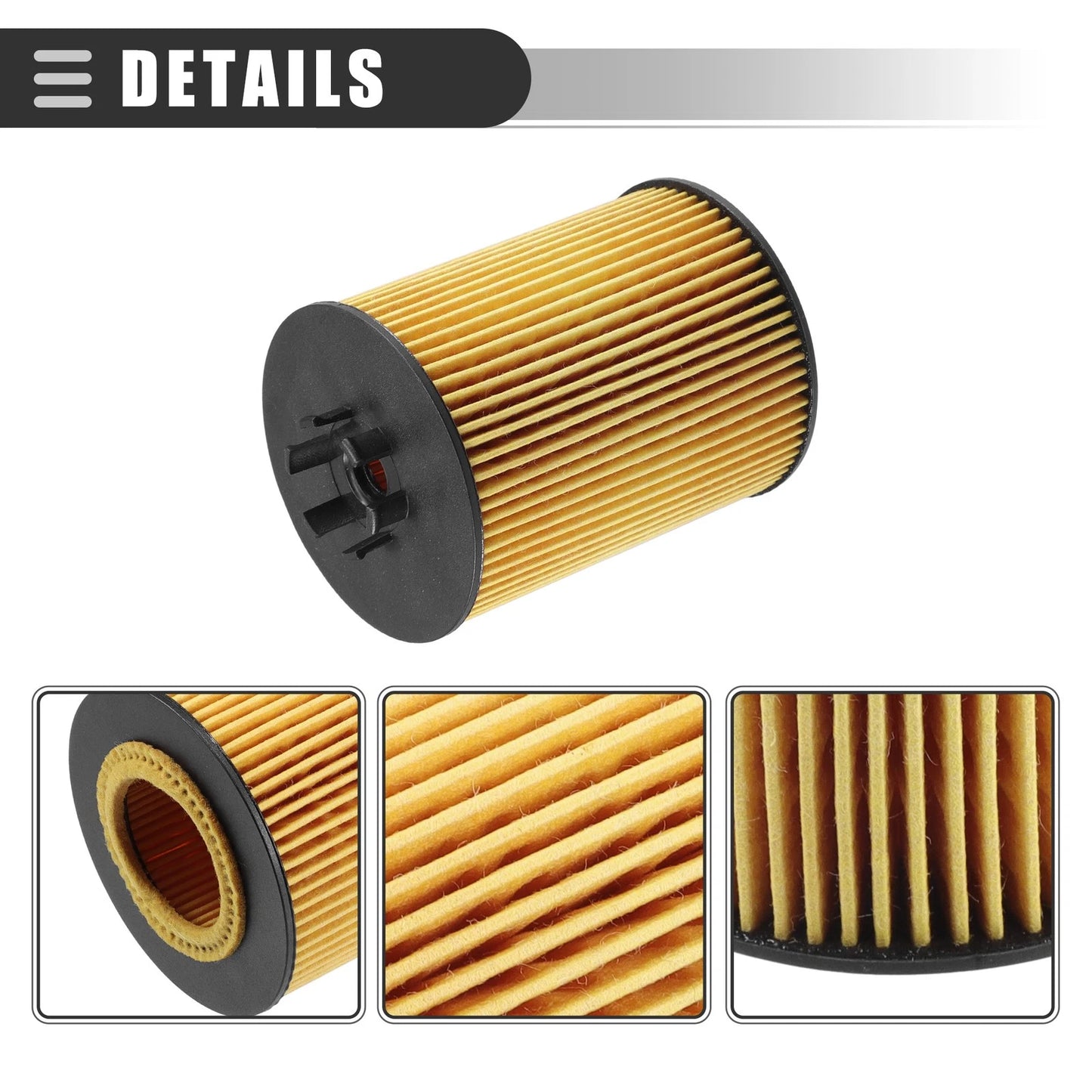 Engine Oil Filters Set for BMW 545i 645Ci 745i (2004-2006) with Gasket