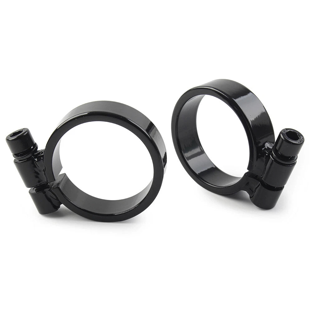 Black Exhaust Port Clamps for Harley XL Ironhead Sportster (1957-1985)