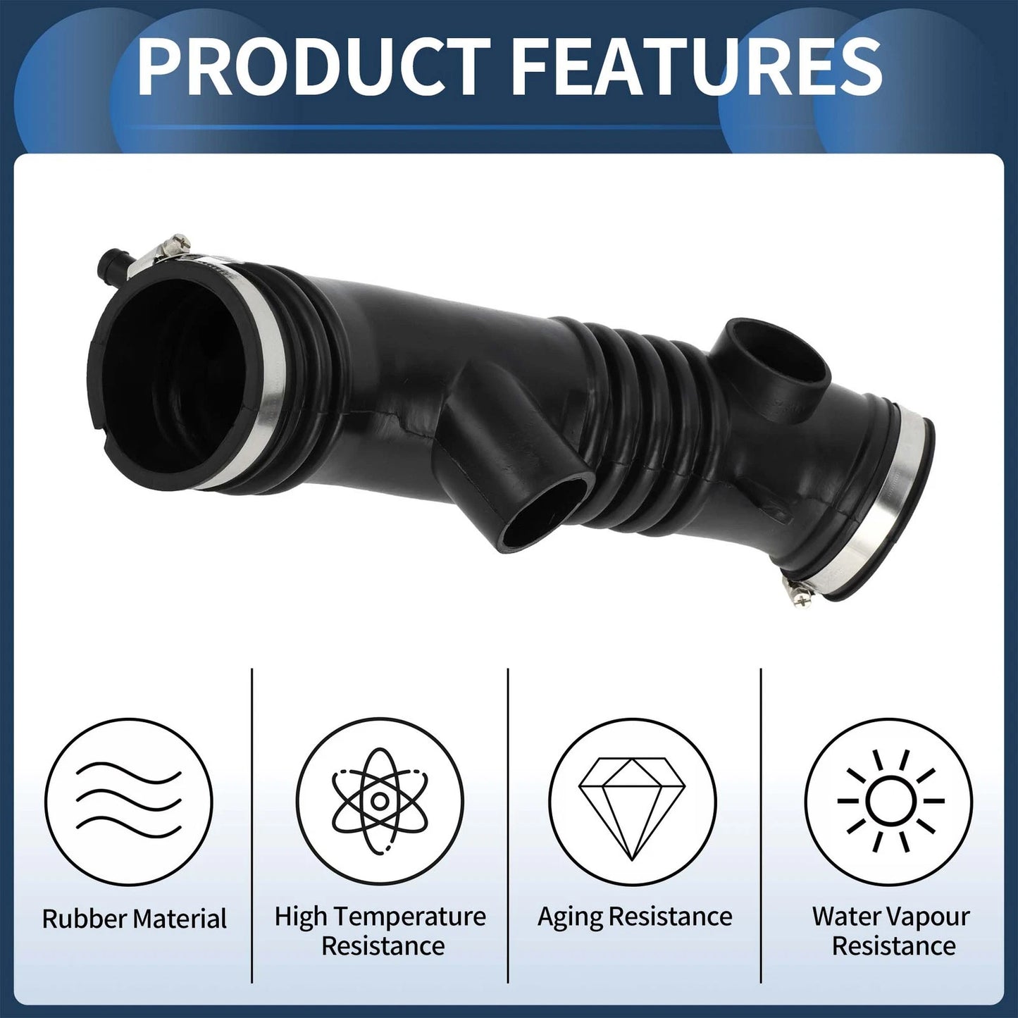 Intake Hose Tube w/ Clamps for Toyota Tacoma (1995-2000)
