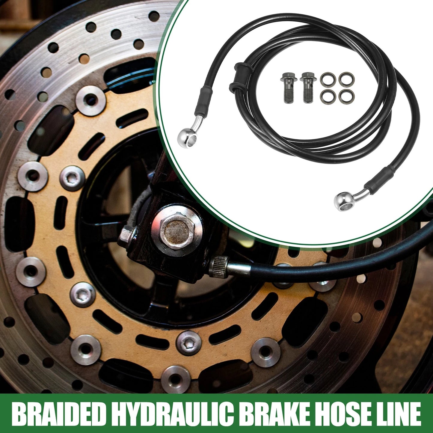 Braided Hydraulic Brake Line 160cm for Motorcycle