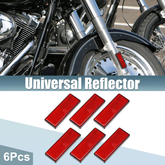 6pcs / Rectangular / Safety Spoke Reflective Reflector for Motorcycle Bicycle