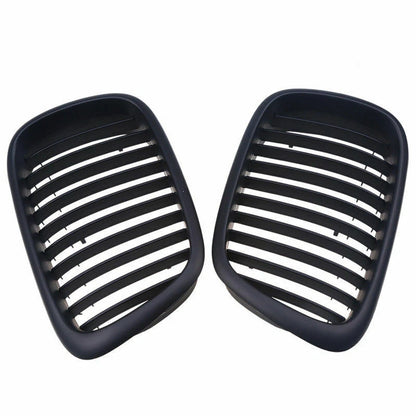 Matte Black Front Hood Kidney Grille for BMW E39 525i 528i 530i 540i M5 (1997-2003)