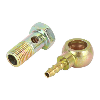 12mm Banjo Hose Barb Bolt Fittings Banjo Bolt Washer Kit for Motorcycle Car