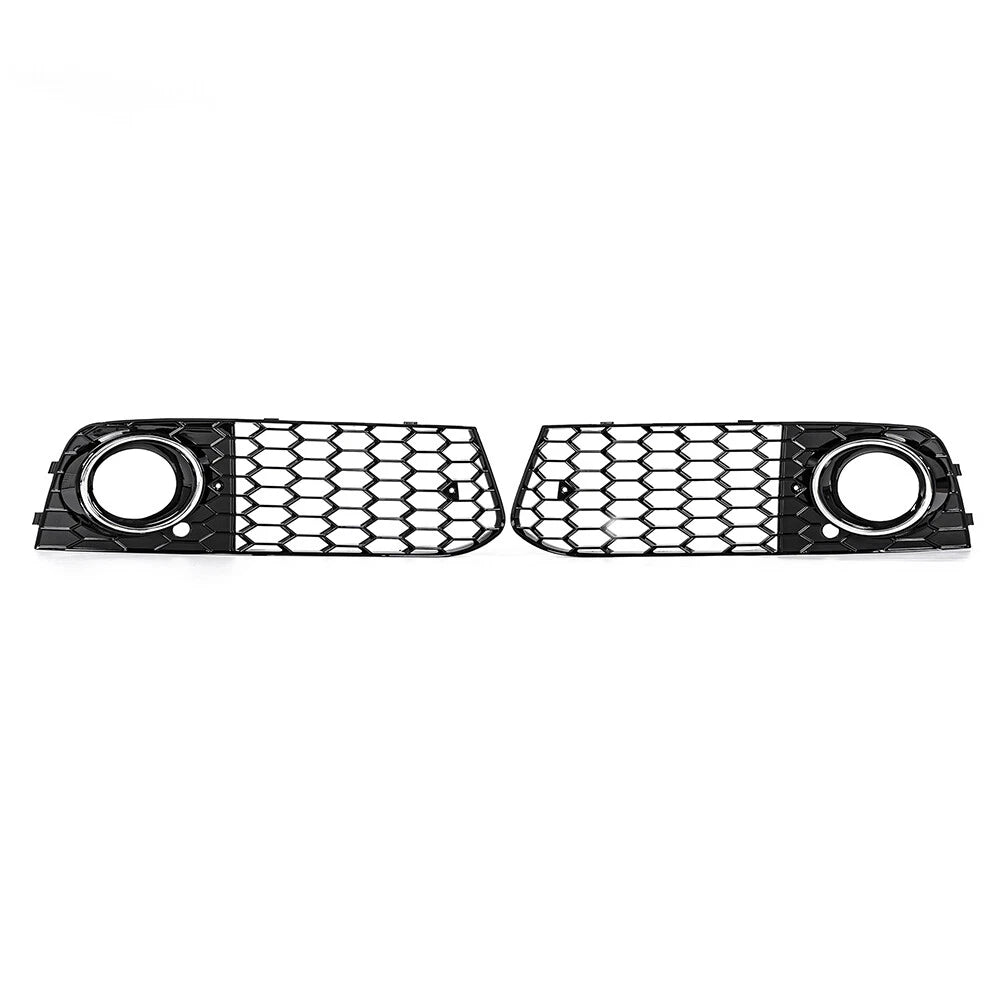 Front Bumper Fog Light Grille Chrome Cover for Audi A4 (2009-2012)