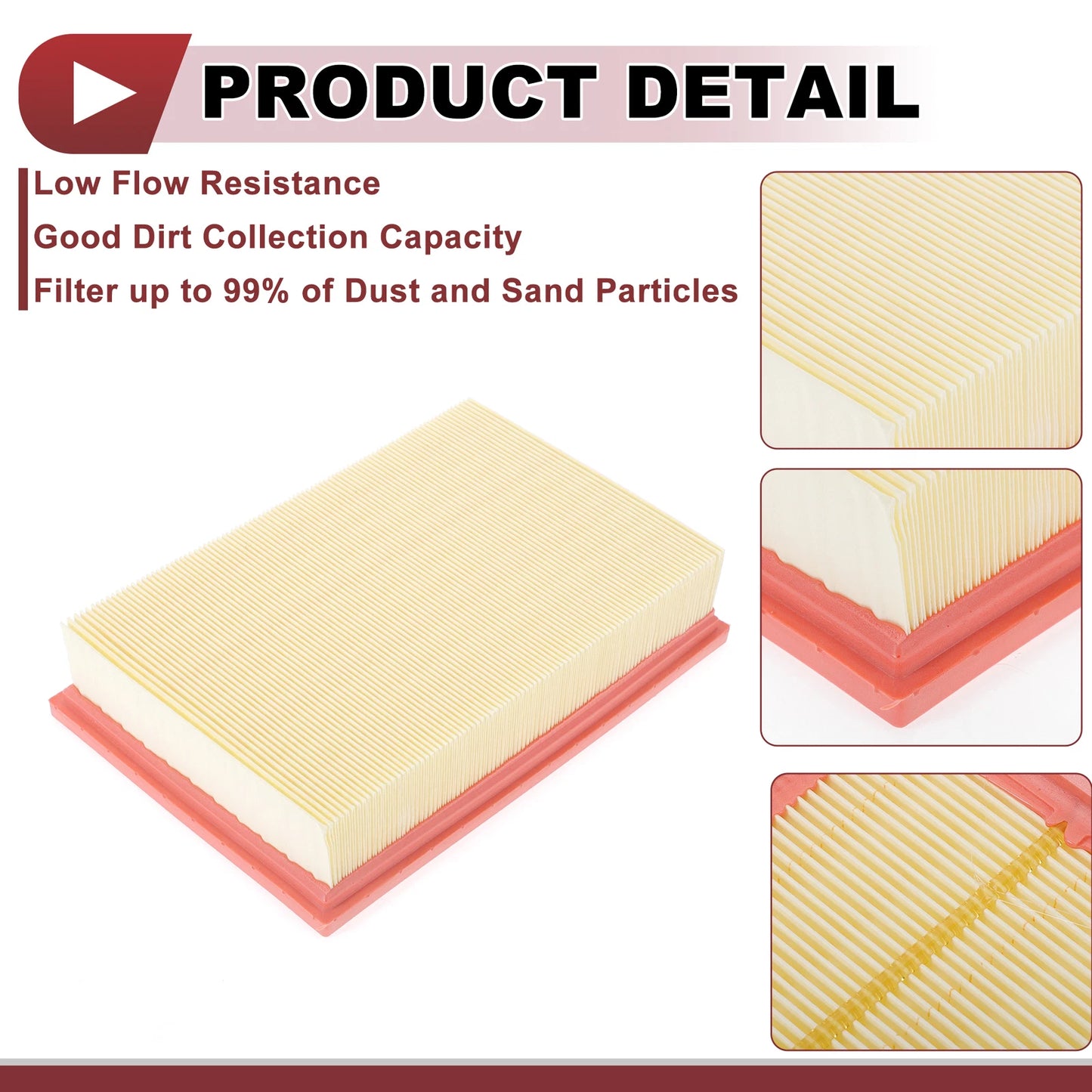 Engine Air Filter No.LR005816 for Land Rover LR2 3.2L (2008-2012) 1 Pc