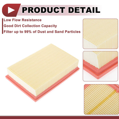 Engine Air Filter No.LR005816 for Land Rover LR2 3.2L (2008-2012) 1 Pc