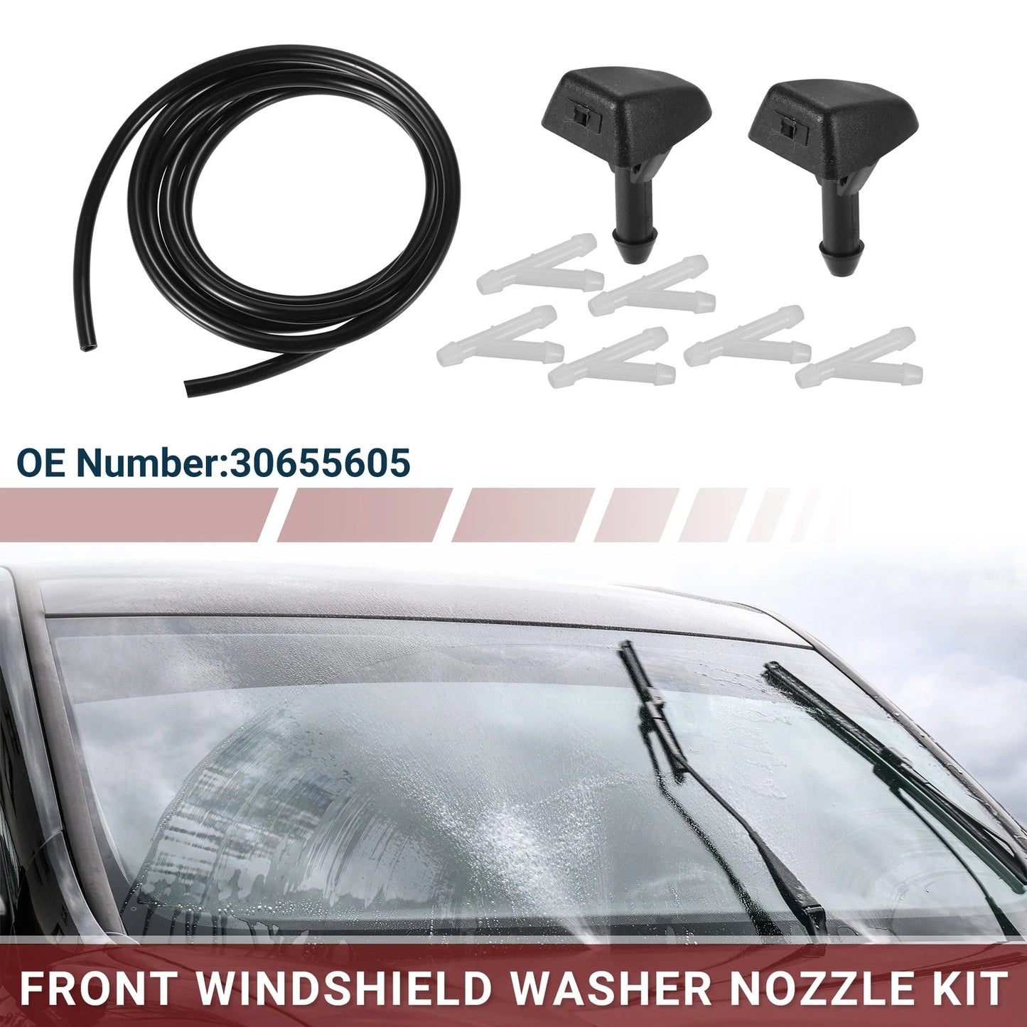 Windshield Washer Nozzle Set for Volvo C70 (2006-2013)