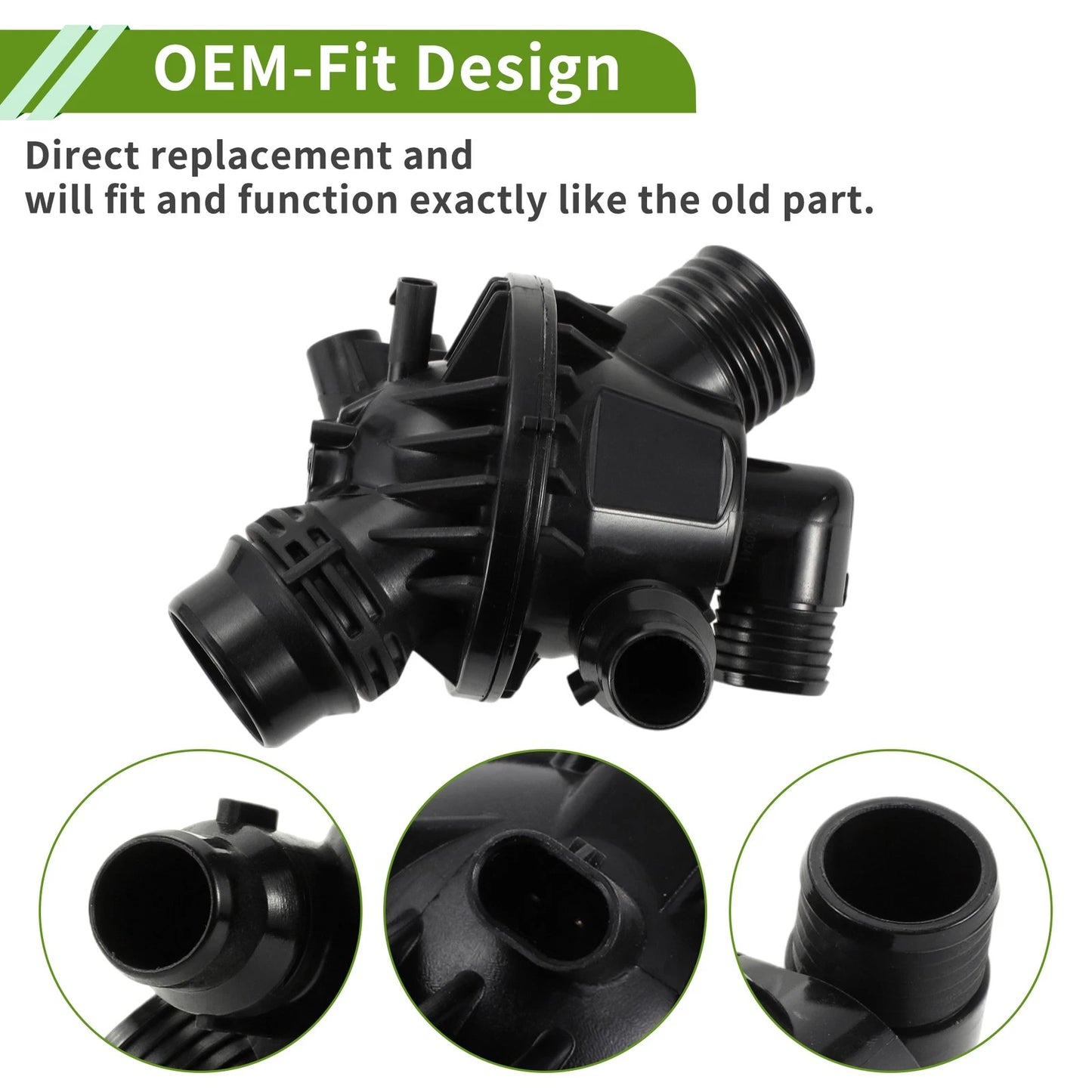 Engine Coolant Thermostat Housing for BMW X3, X4 3.0L (2011-2017)