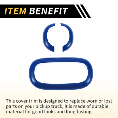 Yellow Front Rear Roof Reading Light Trim Covers for Jeep Wrangler JK (2007-2018)