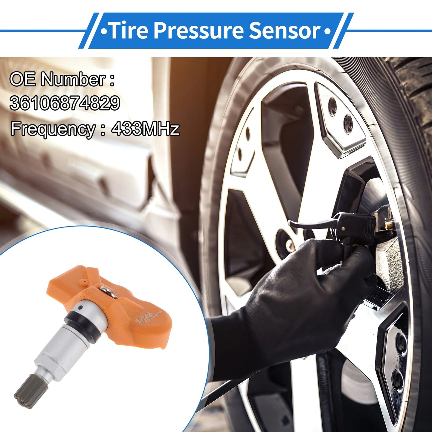 TPMS Sensor 433MHz for BMW 3 Series (2006-2013)