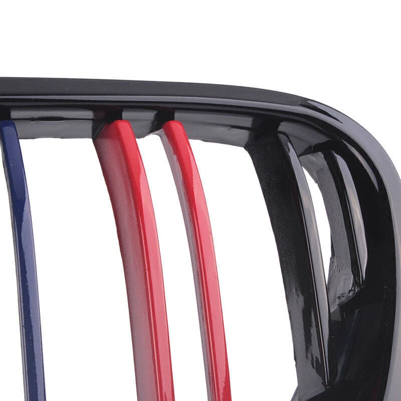 Gloss Black Front Grille 2 x for BMW E92 E93 LCI Coupe 320i 328i 335i (2011-2013)
