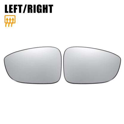 Left Right White Mirror Glass w/ Back Non-heated for Honda Accord (2018-2022)
