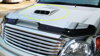 Chrome Hood Scoop Air Flow Vent Cover for Toyota Hilux MK6 Vigo Fortuner (2005-2012)