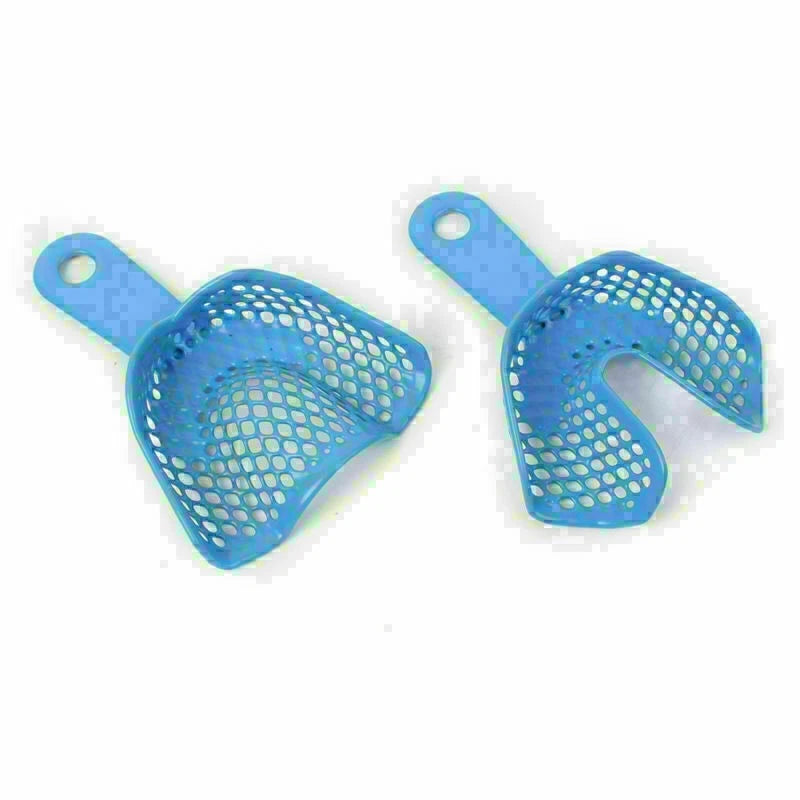 10PCS Autoclavable Plastic-Steel Impression Trays for Dental Use
