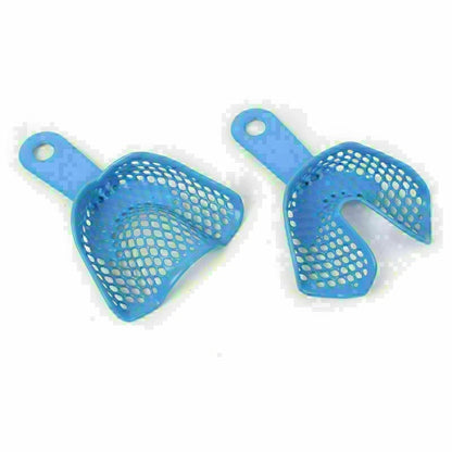 10PCS Autoclavable Plastic-Steel Impression Trays for Dental Use