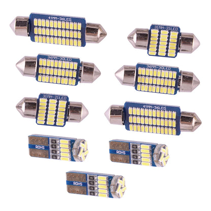 9Pc White LED Light Bulbs for 2011-2017 VW Jetta
