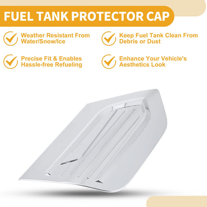 Fuel Tank Door Cap for Honda Fit (2021-2025) Chrome Silver Filler Flap Cover