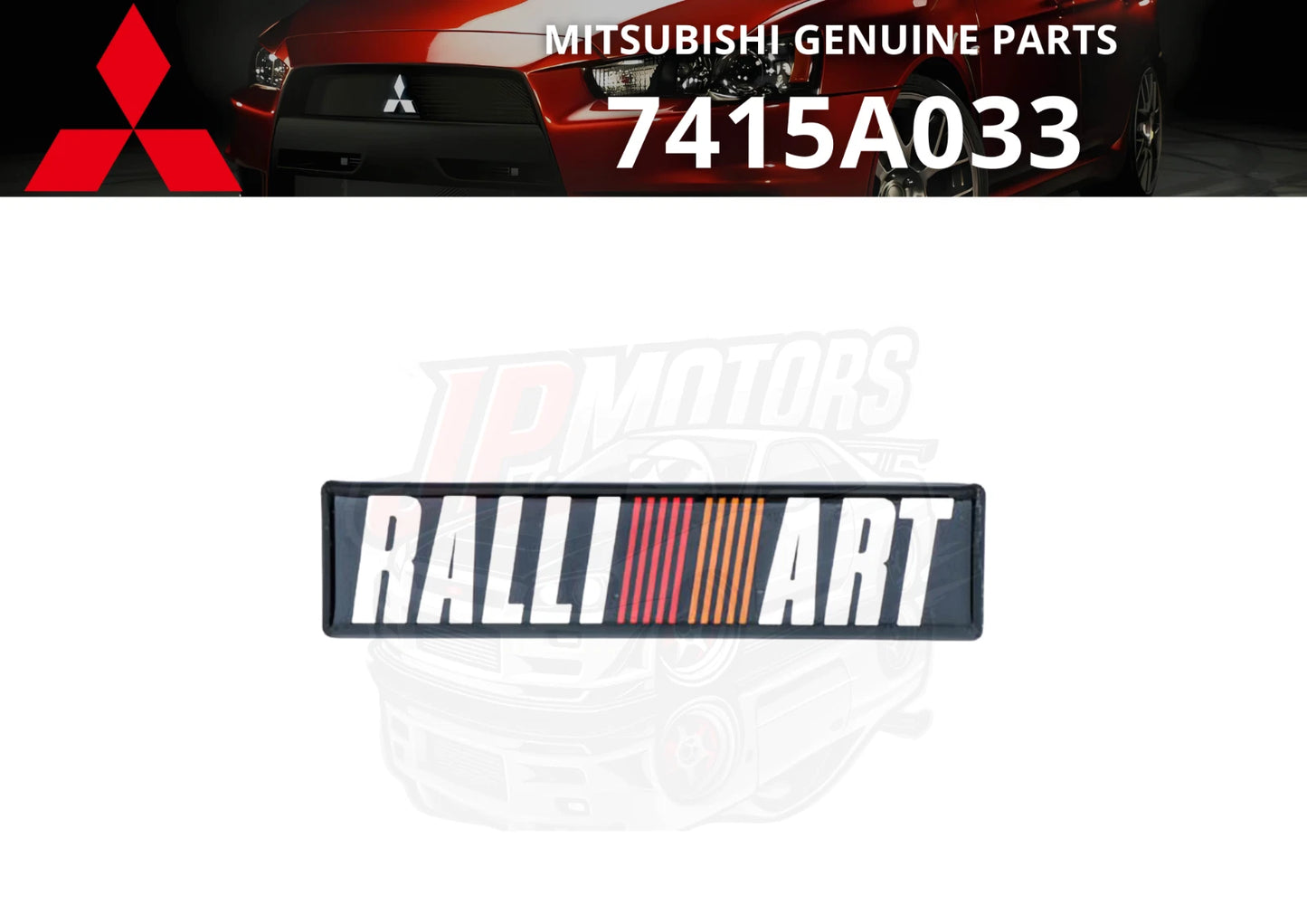 Rear Ralliart Mark Emblem for Mitsubishi Lancer