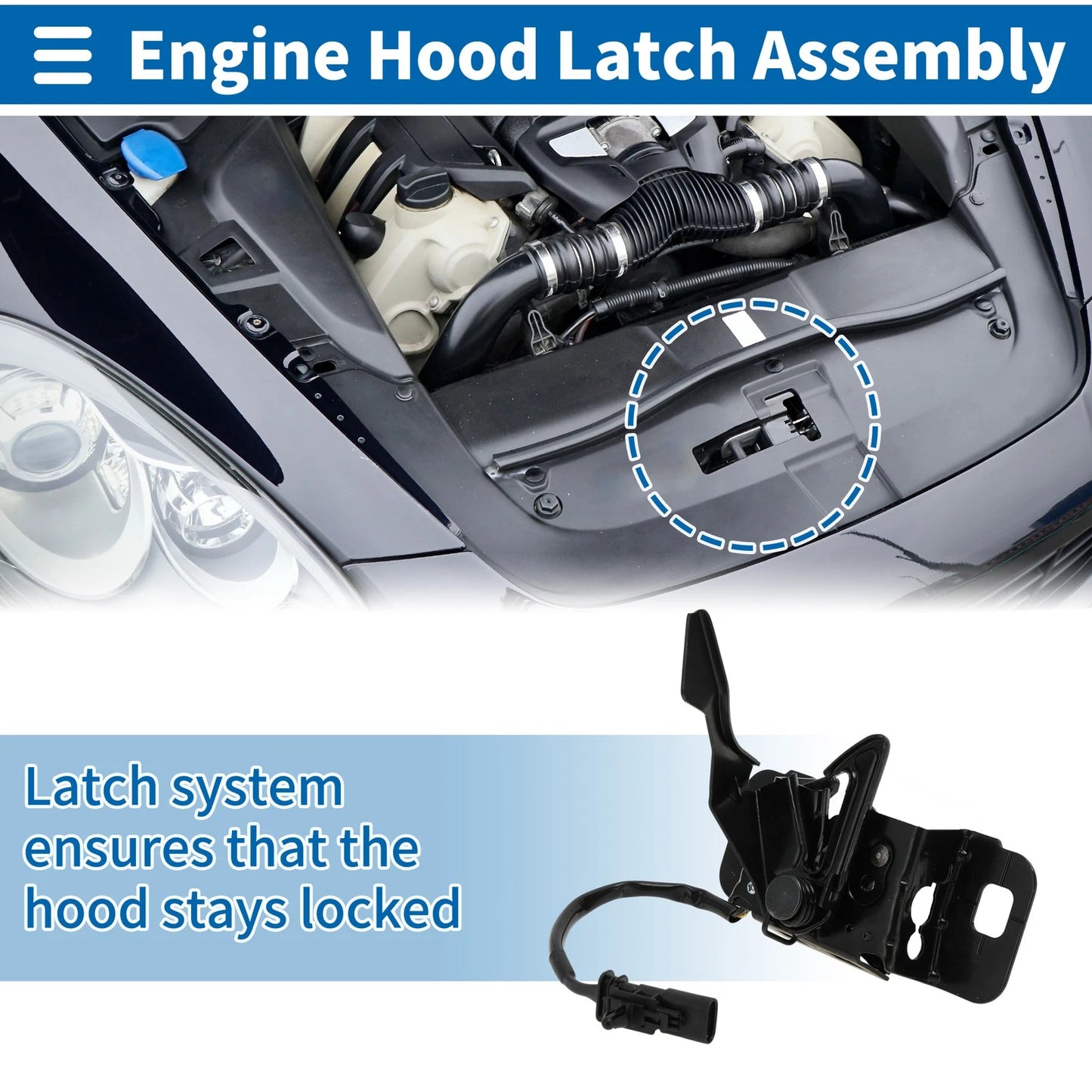 Hood Latch Assembly for Chevrolet Camaro (2019-2023)