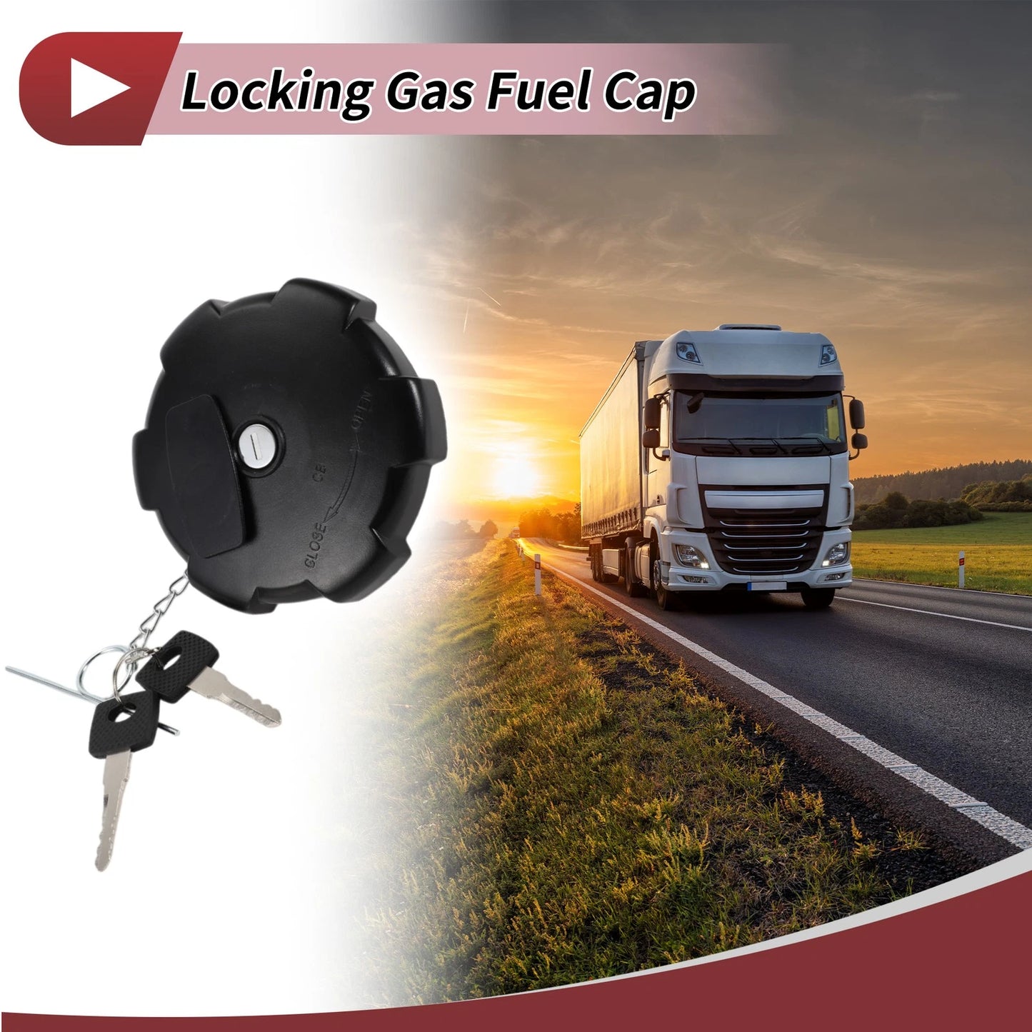Locking Gas Cap with 2 Keys for MAN TGA TGX (No.20392749/20392751)